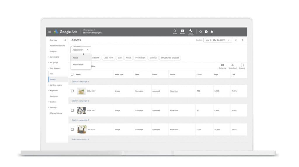 Google Ads rolt nieuwe workflow uit 4 Google-Ads-Assets