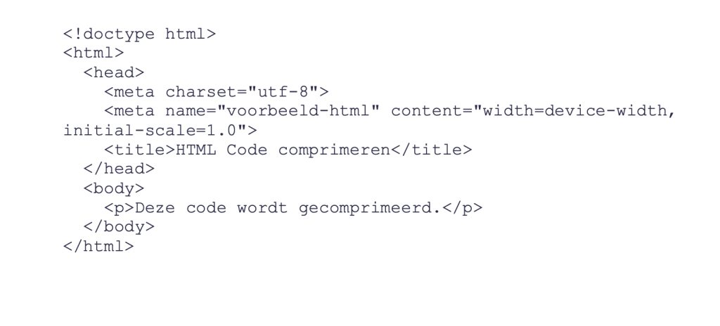 HTML code lang