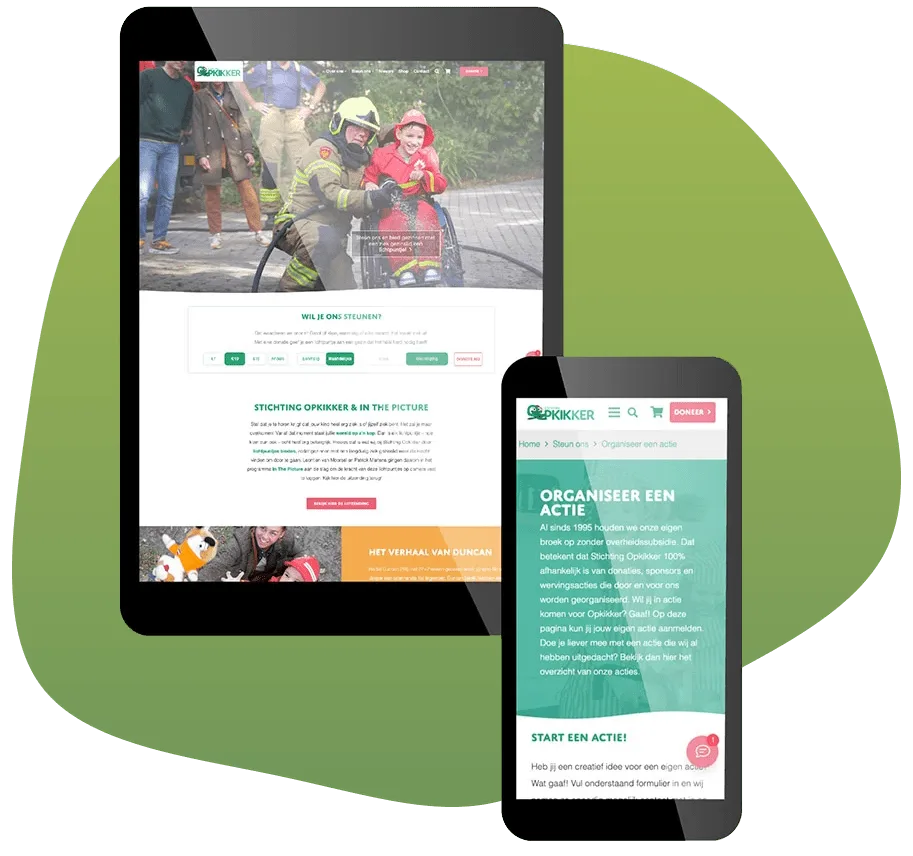 Stichting Opkikker website