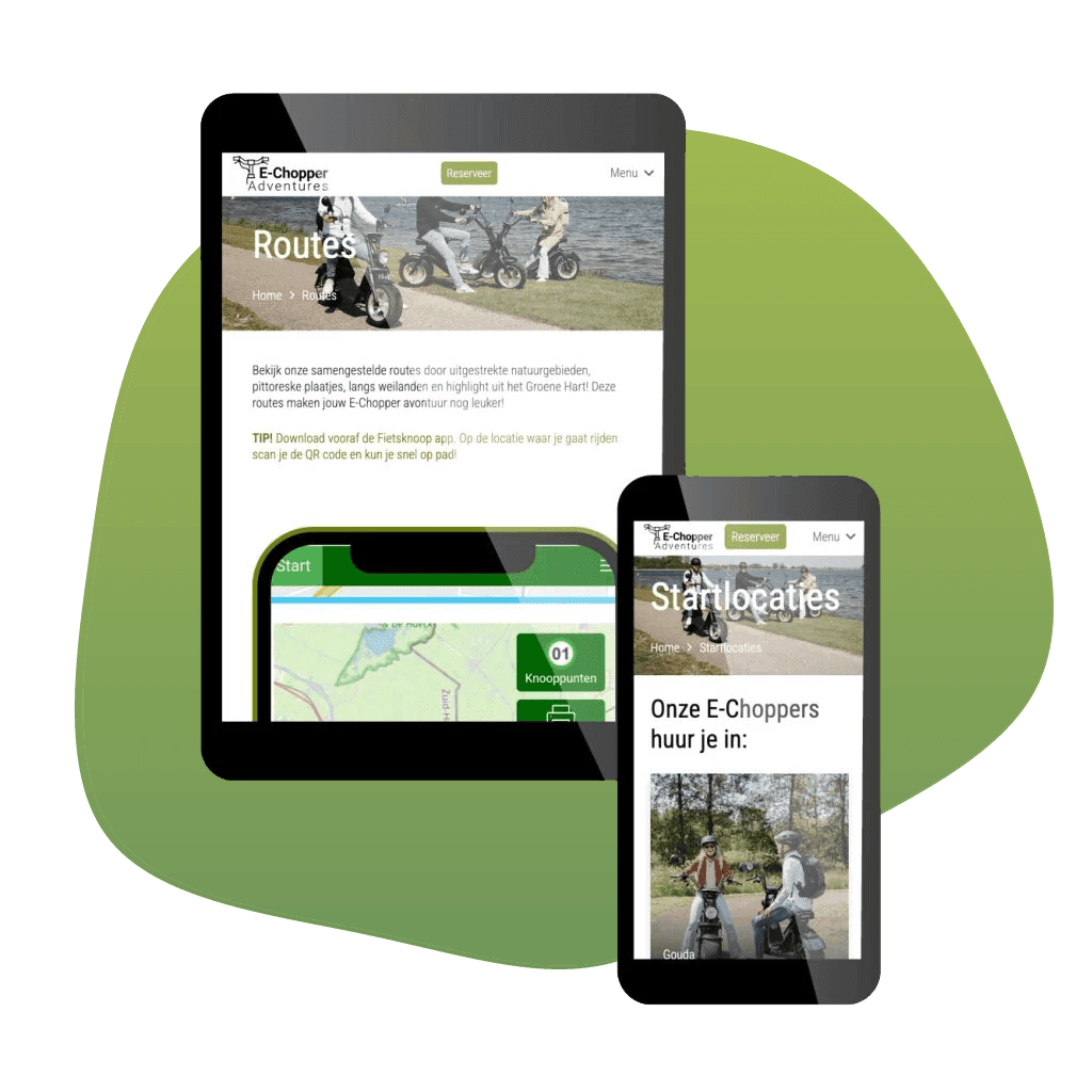 E-chopper Adventures website