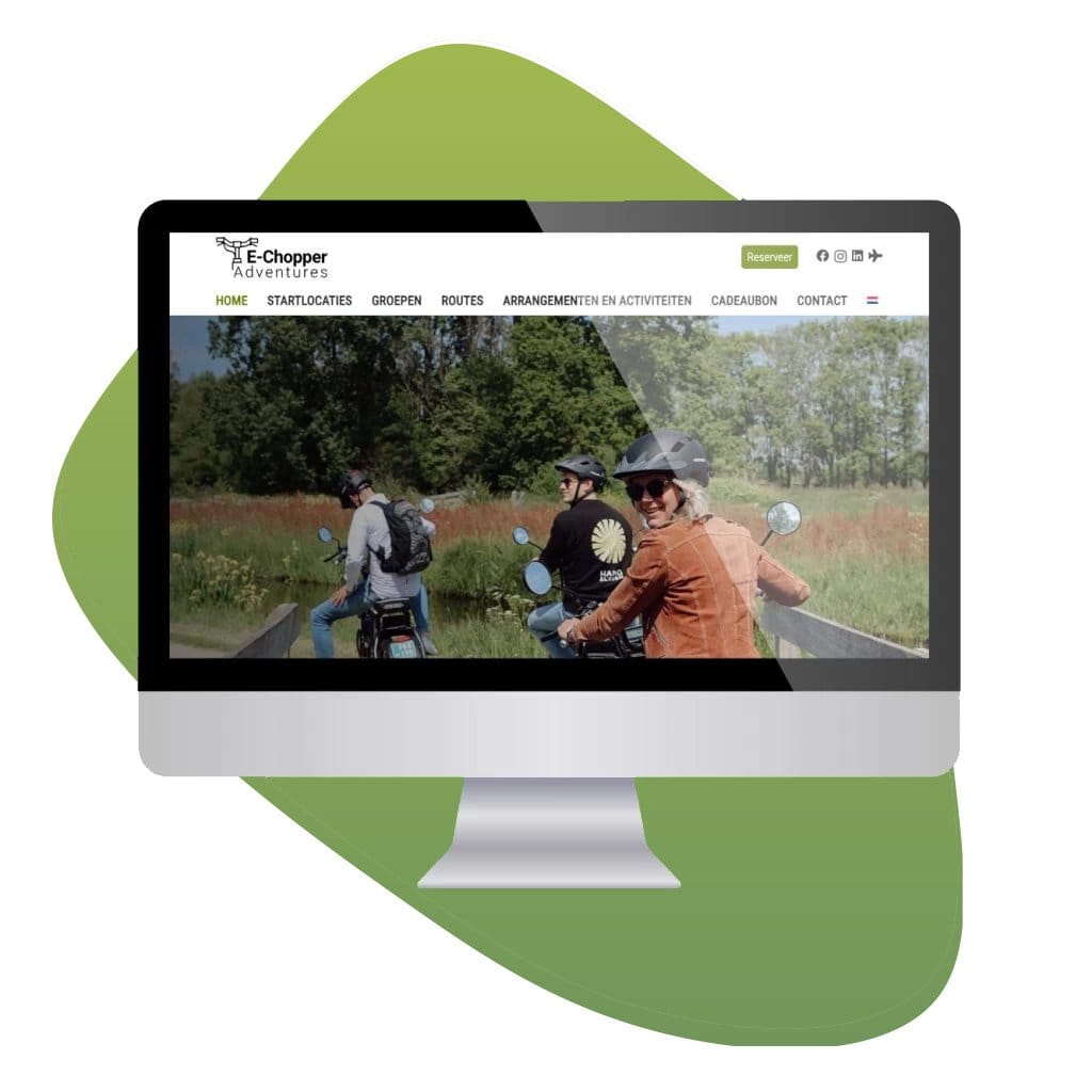 E-chopper Adventures website