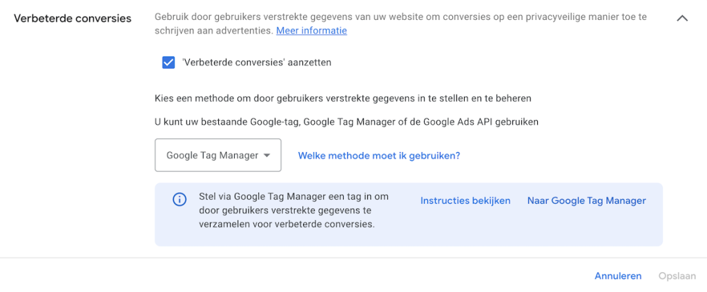 Enhanced conversions - Google Tag manager