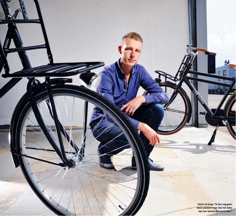 Deze internetondernemer (22) is super succesvol (en dit is zijn truc) 9 Edwin-de-jong-internetondernemer-fietsen