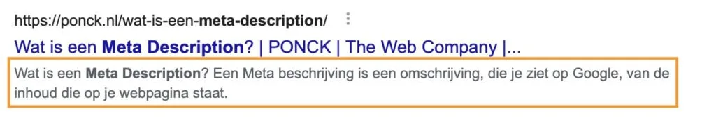 Meta-beschrijving