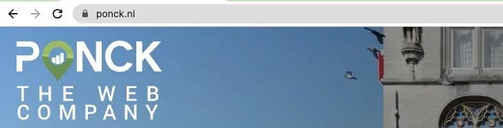 Voorbeeld van het hangslotje in de URL